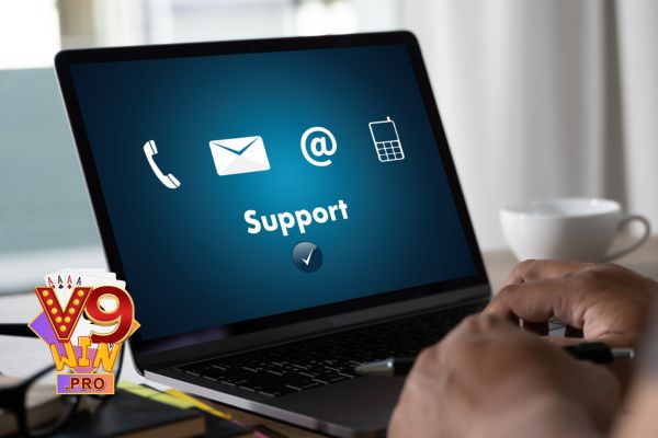 Đa dạng kênh liên hệ với V9Win giải đáp khiếu nại, thắc mắc của bạn